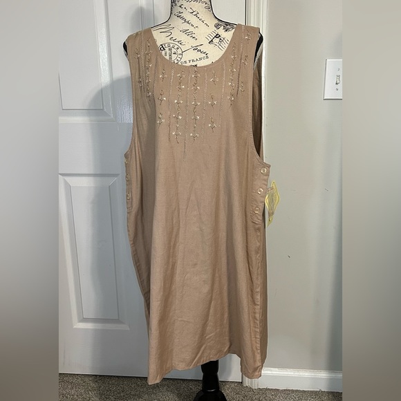 Erika Collection Dresses & Skirts - Vintage Erika Collection Jumper Dress cotton linen blend Lagenlook boho …